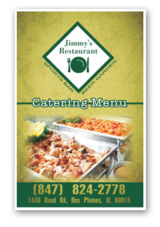 Link to Jimmy's Restaurant in Des Plaines catering menu